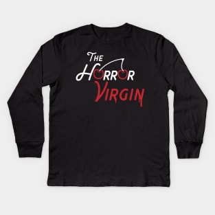 The Horror Virgin Full Text Logo Kids Long Sleeve T-Shirt